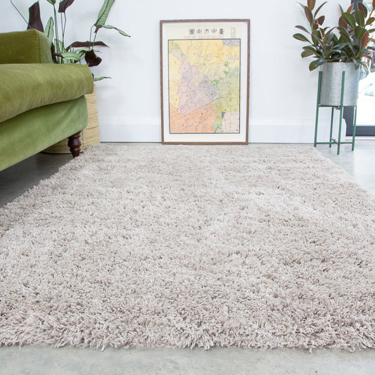 Soft Everyday Beige Shaggy Rug