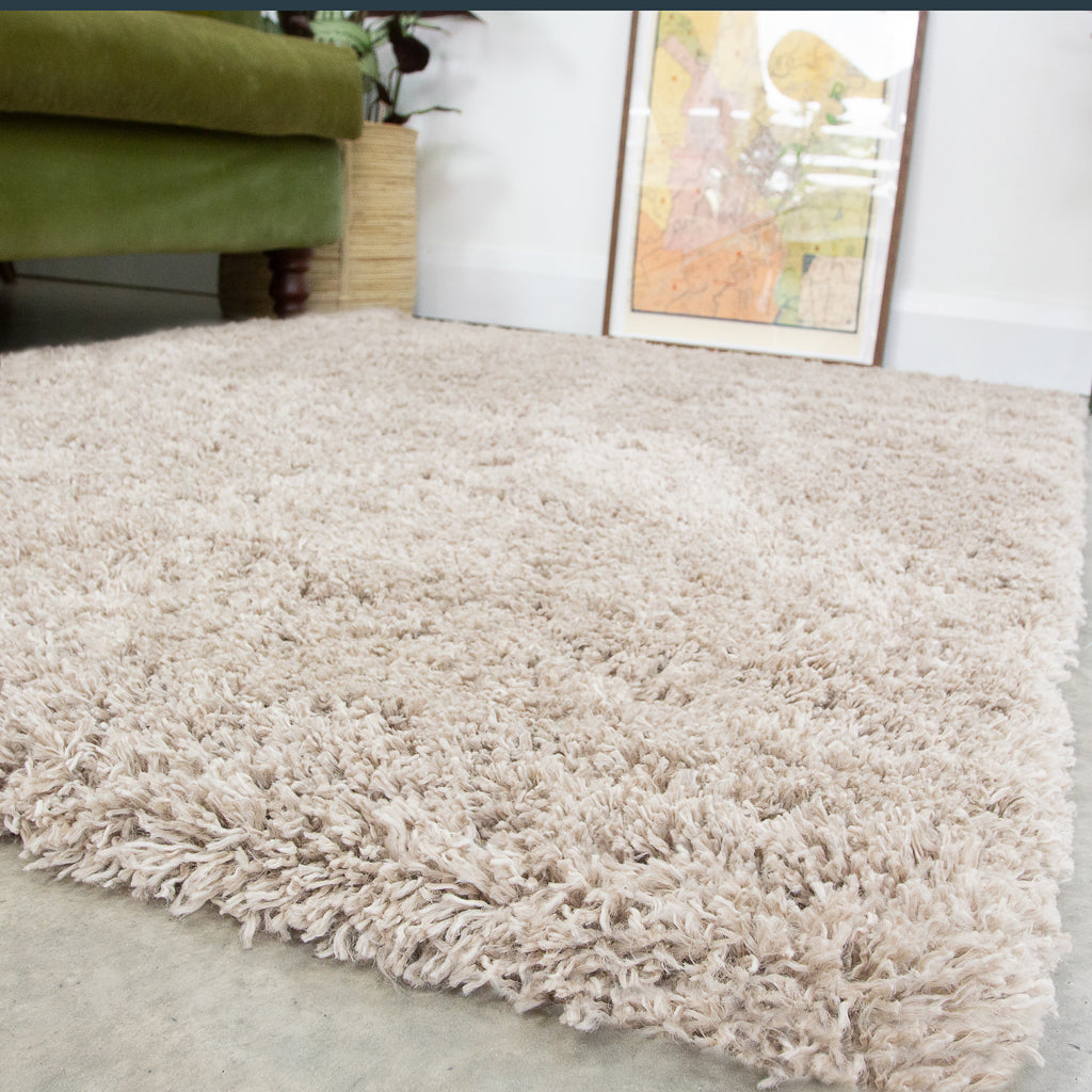 Soft Everyday Beige Shaggy Rug