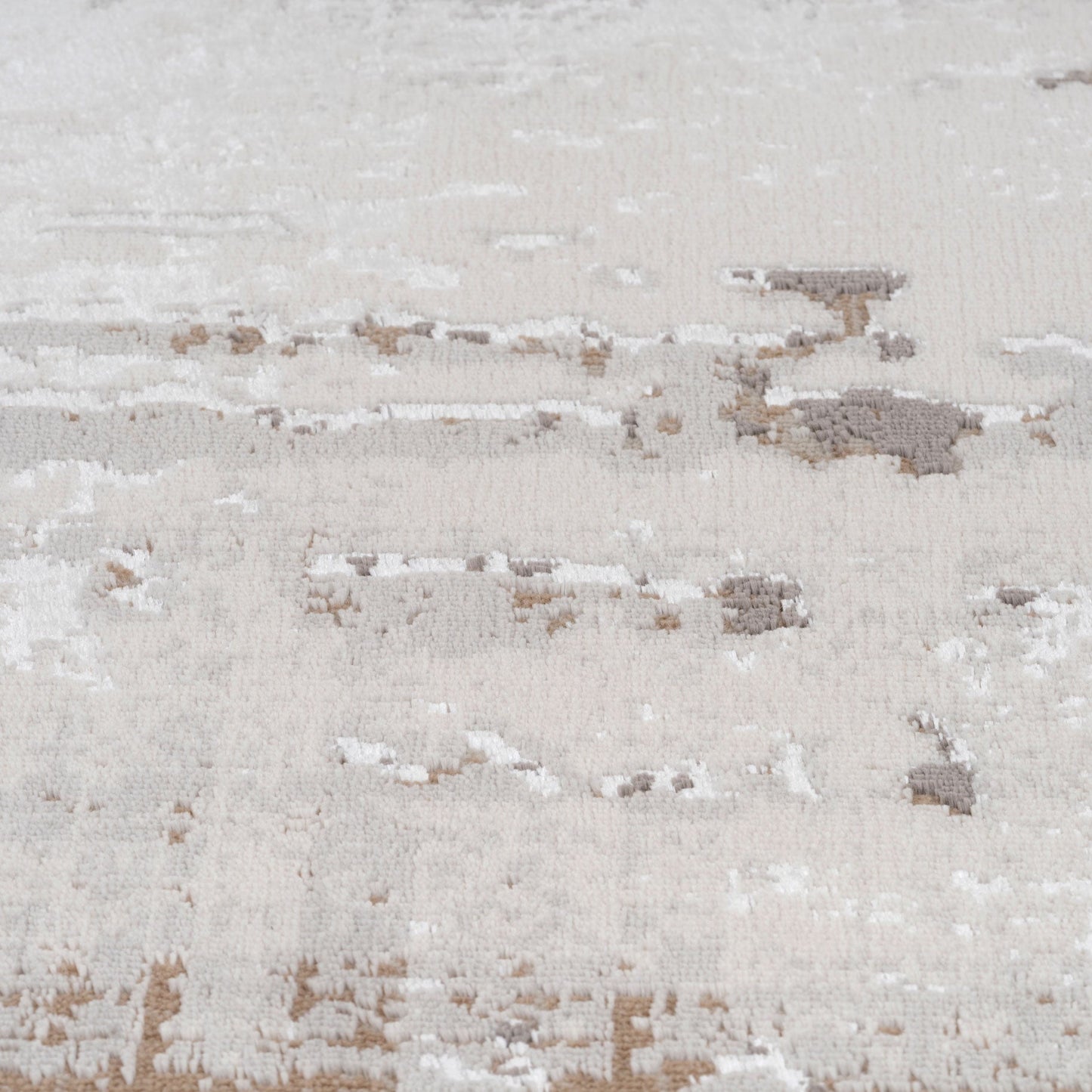 Distressed Abstract Beige Area Rug - Grace